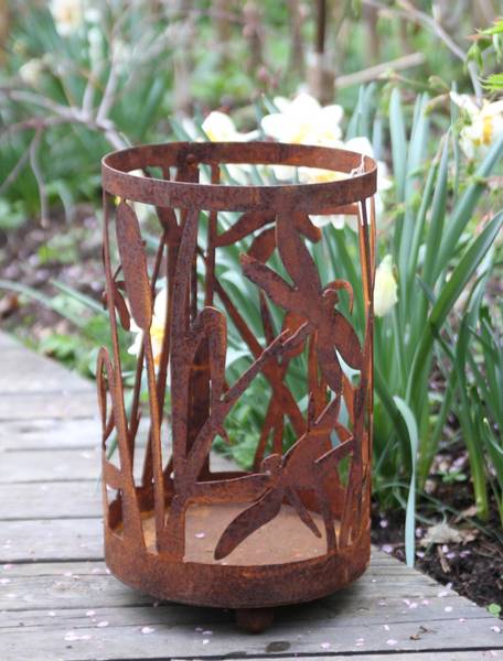 Hovedbilde lykt stor med øyenstikkere h 30x20cm