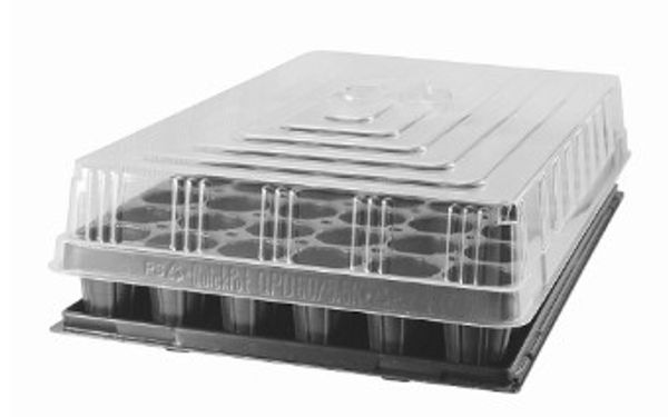 Hovedbilde Såbrett QuickPot 84 hulls med underbrett og lokk